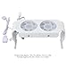 Computer Memory RAM Cooler ARGB Fans, Memory Module Heat Sink with 5V 3 Pin ARGB Sync Light Effect, PWM Temperature Control, Support DDR DDR2 DDR3 DDR4 DDR5 (White)