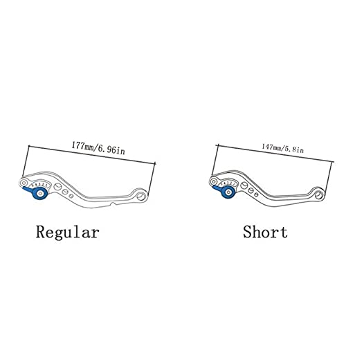 EEASSA Alavanca de embreagem de freio de motocicleta CNC alumínio ajustável alavanca de embreagem de
