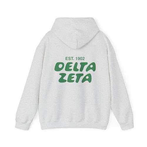 Delta Zeta Bubble Font Sorority Hoodie | Dee Zee Trendy Sweatshirt | Big Little Gift | Recruitment Gift