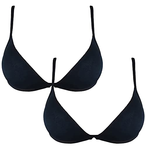 Cotonella - Sujetador para mujer, 2 Piezas Negro Cd070, XS