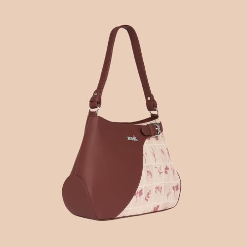 Image of ZOUK Ira Handbag | Stylish Women's Handbag | Luxury Shoulder Bag for Women | Trendy | Fancy Ladies Handbags | Small Purse for Events | Water-Resistant