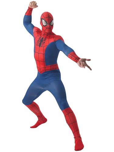 Rubies 3810362 - Spiderman Deluxe Adult STD blau/rot