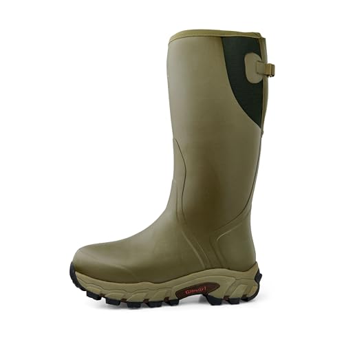 Woodwalker 18” 4 mm Hunting Boots for Men – Waterproof | Insulated | Adjustable Gusset for All Calf seizes | Heel Kicker | Running Shoe-Outsole| Flexible Construction2