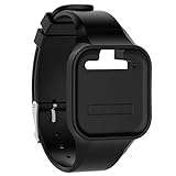 AWADUO Compatible with Golf Buddy Voice Replacement Band, Replacement Silicone Wrist Band Strap Compatible with Golf Buddy Voice 2 GPS Watch, Soft And Durable (Silicone Black)