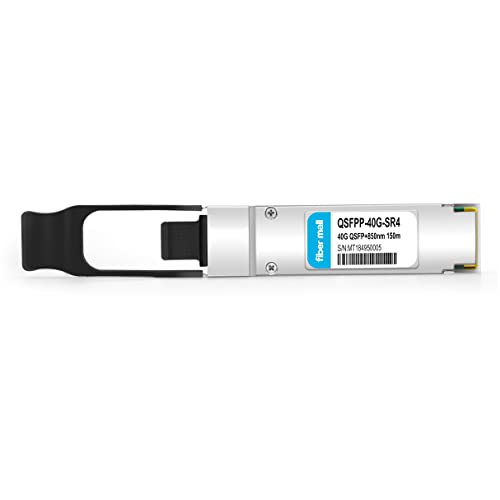 Image of 40G QSFP SR4 for Fortinet FN-TRAN-QSFP+SR,40GBASE-SR4 QSFP+ 850nm 150m MTP /MPO DOM Optical Transceiver Module