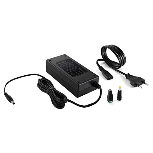Poppstar universal AC DC laddare, adapter 12V 6A 72 W (5,5x2,5) 2,5m kabellängd, 5,5x2,1mm adapter, teminalblock