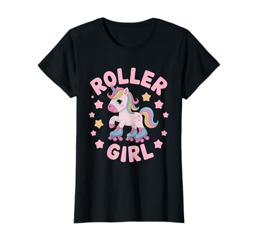 Roller Girl Skater Patines sobre ruedas de los años 70, 90, 80 Camiseta