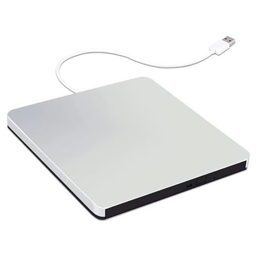 External CD DVD Drive, DoHonest USB Type C Ultra Slim Portable CD DVD +/-RW Optical Drive Burner CD/DVD ROM Rewriter Writer Reader Compatible with Mac MacBook Pro Air OS PC Laptop