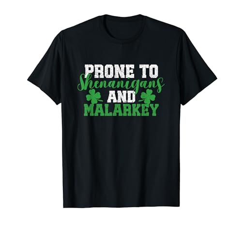 Sujet aux Shenanigans et Malarkey St Patrick T-Shirt