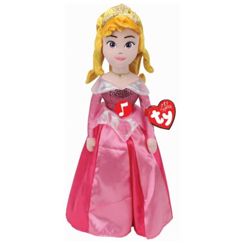 Peluche Musicale Aurore TY Disney Princesses 40 cm TY02411 grand doudou fille