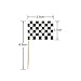 Pangda 100 Pack Checkered Racing Flag Toothpicks Cupcake Picks Toothpick Flag Dinner Race Car Cake Toppers Decorations Party Supplies