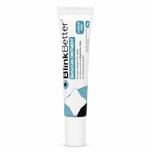 BlinkBetter Lanolin Free Eyelid Ointment 10g – For Sensitive & Dry Eyelids - Hydrates, Nourishes &...