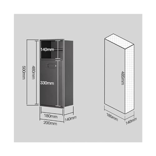 Estante de almacenamiento de pared para el baño doméstico que ahorra espacio 3