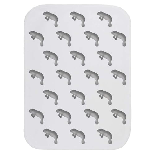 Azeeda 'Adorable Manatee' Baby Burp/Wash Cloth (BC00033630)