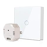 RF433MHz SIGNALEMPFÄNGER: Muss mit der Lampe, dem Neutralleiter und dem stromführenden Kabel verbunden werden. Mit dem RF433MHz-Fernsignal kann es mit maximal 10 Sendern gekoppelt werden. Mit der abnehmbaren Sicherung kann die Sicherheit von Elektrogeräten gewährleistet werden. Ausgestattet mit einem Paar Schrauben kann es an den gewünschten Stellen befestigt werden.