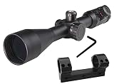 Tydeux 30mm 2.5-10x52 Illuminated Reticle Side Focus Rifle Scope and 30mm One Piece Dual Ring Cantil