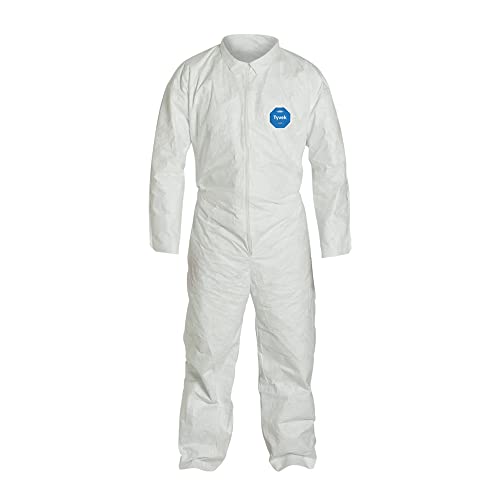 DuPont Tyvek 400 TY120S Disposable Protective Coverall, White, Medium, pack of 25 #1