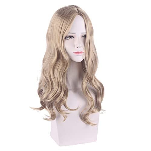 Miniatura 3 de Peluca para Halloween, moda, fiesta de Navidad, peluca de vestir Resident Evil 8 Village BelaBella marrón, longitud media y ligeramente rizada,