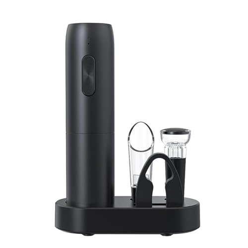 Kit de abridor de vino eléctrico eficiente sacacorchos eléctrico ABS adecuado para entusiastas de botellas de vino
