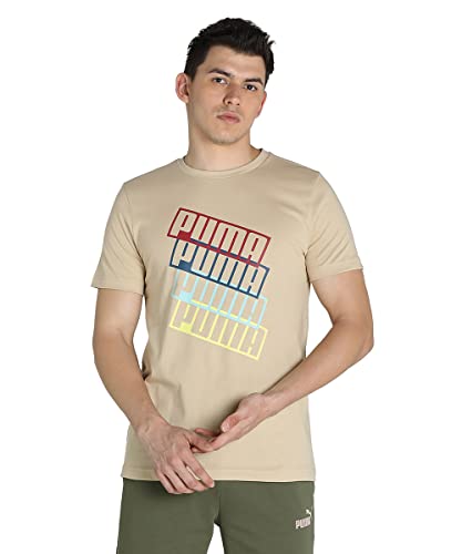 Image of Puma Men Cotton Fitted T-Shirt