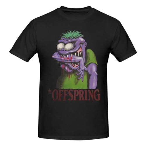 The Music Offspring Shirt Men's Standard Short Sleeve T-Shirt Youth Versatile Top Black