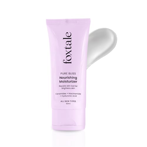 Foxtale Nourishing Ceramide Face Moisturizer with Niacinamide for...