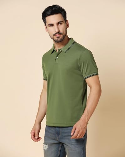 Image of INKKR Men's Soild Half Sleeve Polo T-Shirt Combo