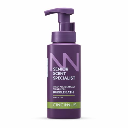 Image of Cincinnus bubble bath | moisturizing bath foam with Green Algae Extract, Glycerin & Lavender, Damascus rose flower Extract | Refreshing | foaming bath soak | 300ml