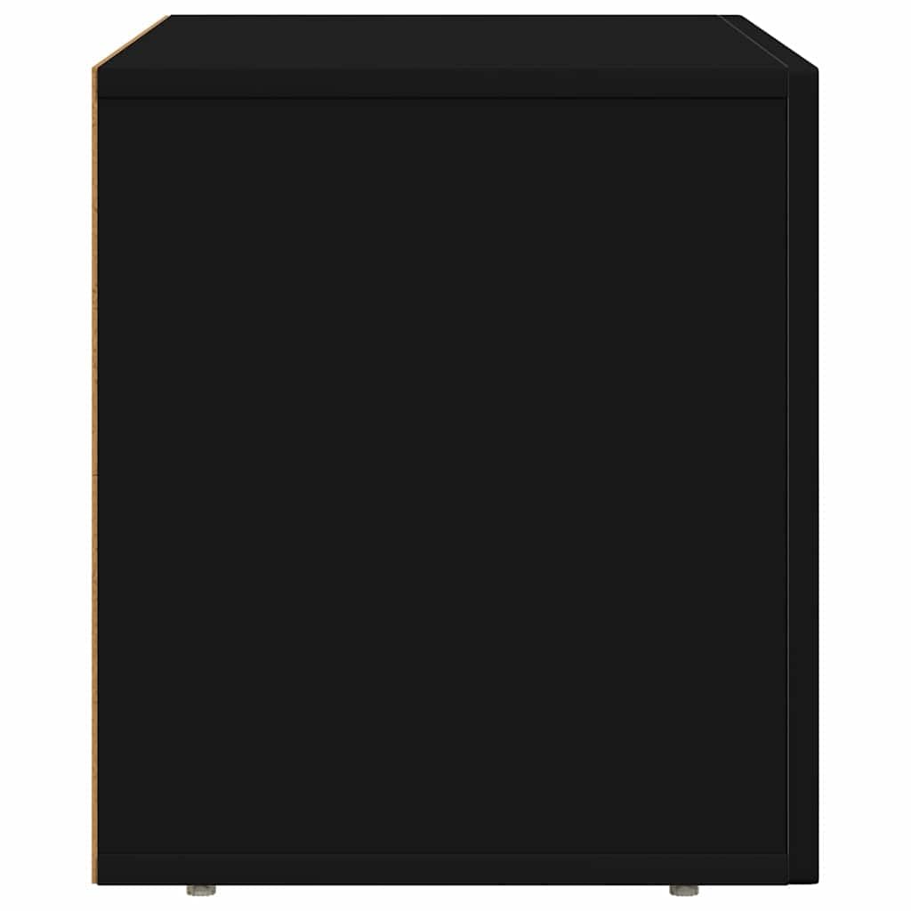 Materiał drewnopochodny Nowoczesny design Stół RTV Czarny 60x35x40 cm