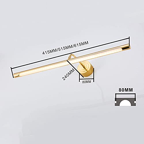 Lumière de salle de bain moderne 415mm avec applique murale en métal réglable - 5