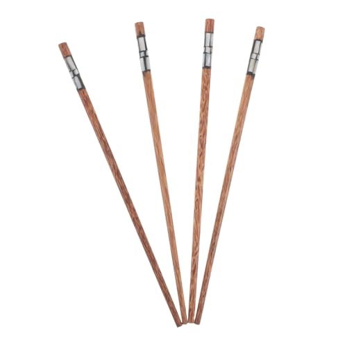 Garneck 2pairs Non- Wooden Chopsticks for Home Use Reusable Cooking Utensils for Family Dining Comfortable Grip for All Ages for and Noodles