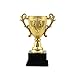 BESPORTBLE Trofeo in Plastica Mini Bambini Premio Coppa d'oro Premio Trofeo Giocattolo Modello con Supporto Nero per Scuola Materna (14. 3Cm)