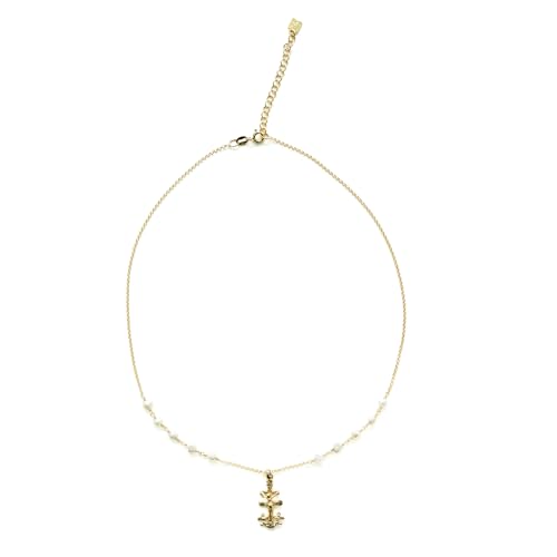 Collar Cruz Caravaca Plata Oro 18 Quilates Perlas