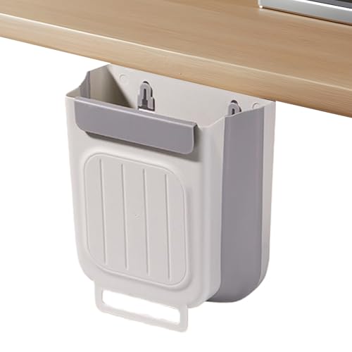 Papelera genérica | Cubo de basura | Cubo de basura plegable debajo del fregadero de 11 L | Papelera de puerta de armario | Para cocina, baño, oficina, salón, dormitorio, garaje, apartamento