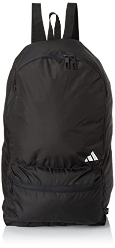 adidas Mochila masculina embalável com grama artificial, Preto, NS