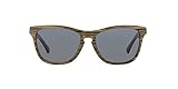 oakley frogskins grey frame Protective case included Oakley Herren Global Frogskin Lx 204309 56 Sonnenbrille, Grün (Banded Green/Grey Polarized)