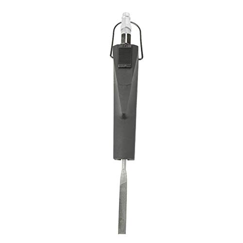 Versatile Pneumatic File Tool with 4 File Attachments, Ideal for Light Finishing on Steel and Wood, Suitable for DIYers and Workshop Enthusiasts Carbon Steel