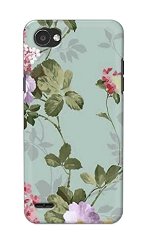 Image of Printed Hard Back Cover Case for LG Q6 | LG Q6 Plus Back Cover (Floral Painting) -1302