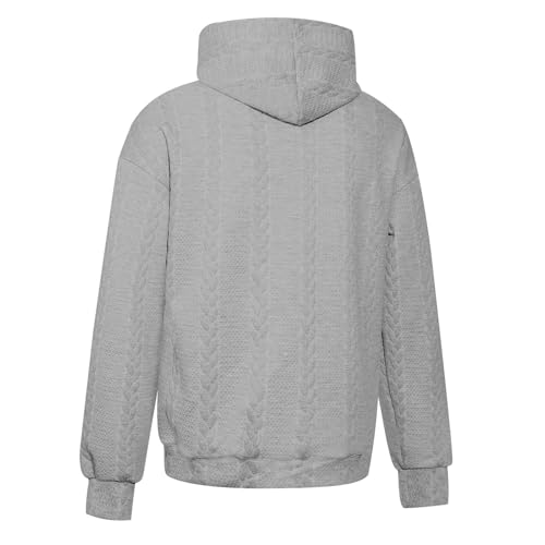 Mens Hoodies Big and Tall Long Sleeve Hooded Sweatshirt Casual Loose Fit Pullover Outdoor Casual Loose Fit Pullover3