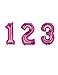 Produktbild Generique - Ziffern-Folienballon Geburtstags-Partydeko pink 88cm