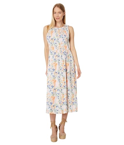 Image of Tommy Hilfiger Women's Tiered Stripe Midi Dress