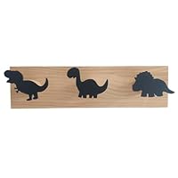 QUXVUIS Kids Dinosaur Coat Hooks Multifunctional Suitable For Any Decor Strong Load-bearing Capacity Dinosaur Wooden Coat Hooks