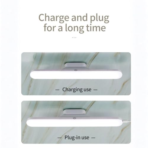 Image of ARJ Rechargeable Magnetic Wall Light with Touch Control | LED Study Table Lamp for Students | Dimmable Reading Light for Bedroom, Dressing Table & Picture Lighting | Wireless & Adjustable Light Bar