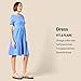Amazon Essentials Women's Short-Sleeve Crewneck Tiered Dress, Dark Camel Leopard, Small