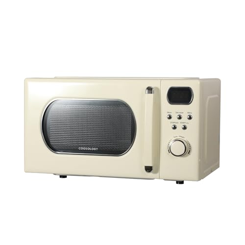 Cookology RETDD20CR Freestanding Retro Microwave - 20 Litre Capacity - With 25.5cm Turntable - 800W...