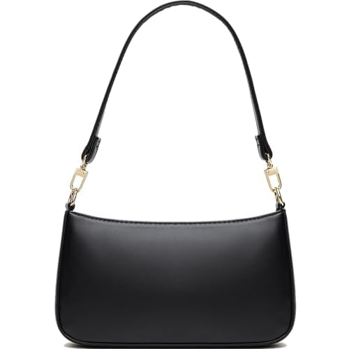 NIUEIMEE ZHOU Shoulder Bag for Women Retro Vegan Leather Classic Clutch Tote HandBags Purses with Zipper Closure