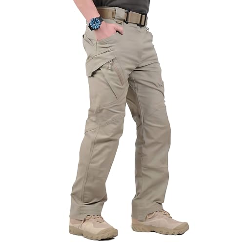 Opiniones y reviews de Pantalones impermeables para Hombre de esta semana. 42 UIORHBQ Pantalones Tácticos Hombre para Senderismo,Pantalón Cargo Hombre Impermeable con 10 Bolsillos Multifuncionales, Diseño Antidesgarro, Ajuste Ergonómico Darts para...