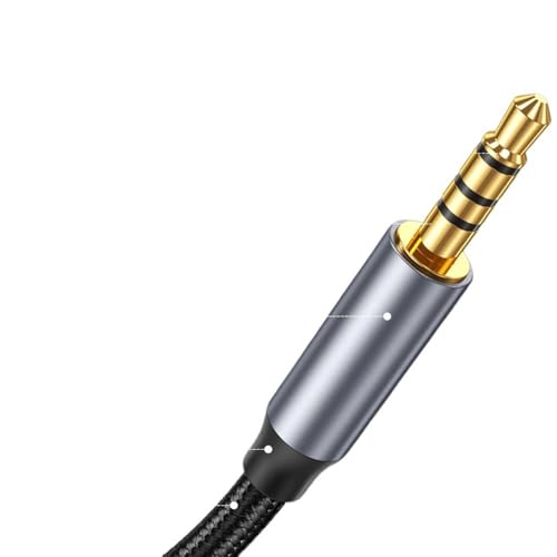 Cable auxiliar 3.5mm a 3.5mm 1m TRS negro miniatura 4