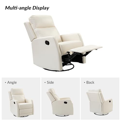 Sillón Plegable Piel Sintética Marfil miniatura 7