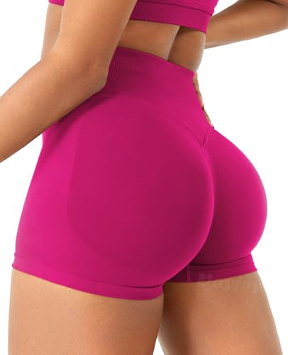 Image of VOYJOY Women Workout Impact Shorts 2.5 inch / 3.6 inch / 4.5 inch / 6 inch Scrunch Butt Lifting Gym Seamless Booty Biker Shorts